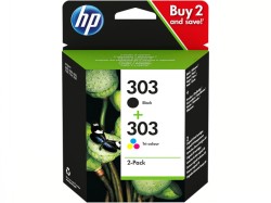 HP HP 303 Kombipack (1x schwarz+1x farbig) <span class="itemid">3YM92AE</span>