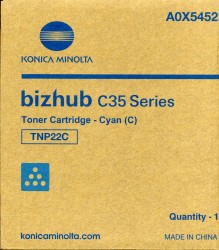 Konica Minolta TNP-22C Toner Cyan <span class="itemid">A0X5452</span>