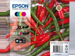 Epson Tintenpatronen Multipack (4 Farben) Typ 503 XL schwarz / CMY <span class="itemid">C13T09R94010</span>