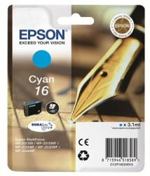 Epson Druckerpatrone Cyan 16 <span class="itemid">C13T16224012</span>