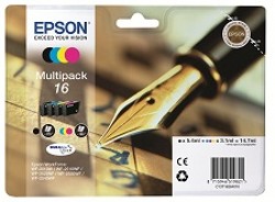 Epson Tintenpatronen Multipack (4 Farben) Typ 16 <span class="itemid">C13T16264012</span>