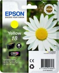 Epson Druckerpatrone Gelb 18 <span class="itemid">C13T18044012</span>