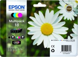 Epson Tintenpatronen Multipack (4 Farben) Typ 18 <span class="itemid">C13T18064012</span>