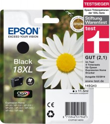 Epson Tintenpatrone Schwarz 18 XL <span class="itemid">C13T18114012</span>