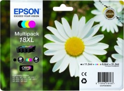 Epson Tintenpatronen Multipack (4 Farben) Typ 18 XL <span class="itemid">C13T18164012</span>