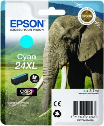 Epson Tintenpatrone Cyan 24 XL <span class="itemid">C13T24324012</span>