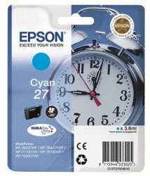 Epson Druckerpatrone Cyan 27 <span class="itemid">C13T27024012</span>