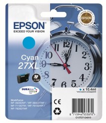 Epson Druckerpatrone Cyan 27 XL <span class="itemid">C13T27124012</span>