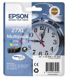 Epson Tintenpatronen Multipack (3 Farben c,m,y) Typ 27 XL <span class="itemid">C13T27154012</span>