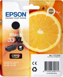 Epson Tintenpatrone Schwarz 33 XL <span class="itemid">C13T33514012</span>