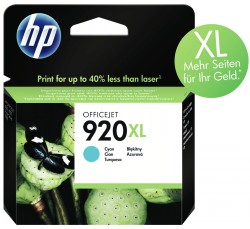 HP HP 920XL Tinte cyan <span class="itemid">CD972AE</span>