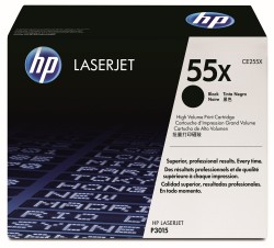 HP Tonerkartusche schwarz 55X <span class="itemid">CE255X</span>