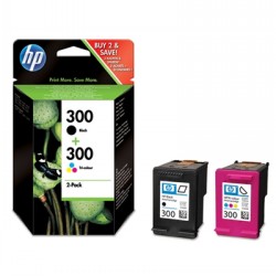 HP Kombipack HP 300 (1x schwarz+1x farbig) <span class="itemid">CN637EE</span>