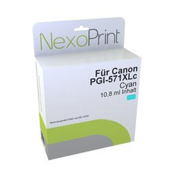 NexoPrint Tinte Cyan XL f&#252;r Canon CLI-571XLc 