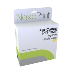 NexoPrint Tinte gelb f&#252;r Canon PFI-102Y 