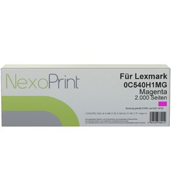 NexoPrint Toner Magenta f&#252;r Lexmark 0C540H1MG 