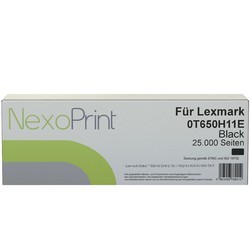 NexoPrint Toner Schwarz f&#252;r Lexmark 0T650H11E 