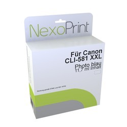 NexoPrint Tinte photo blau XXL f&#252;r CLI-581PB 