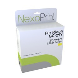 NexoPrint Tintenpatrone gelb f&#252;r Ricoh GC-21Y 