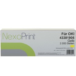 NexoPrint Tonerkartusche  gelb f&#252;r OKI 43381905 