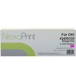 NexoPrint Tonerkartusche magenta f&#252;r OKI 43459330 