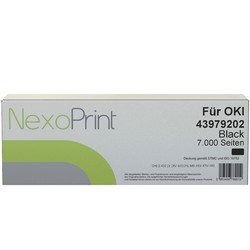 NexoPrint Tonerkartusche schwarz f&#252;r OKI 43979202 