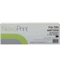 NexoPrint Tonerkartusche schwarz f&#252;r OKI 44973536 