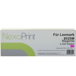 NexoPrint Toner magenta f&#252;r Lexmark 80C2SM0 