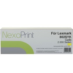 NexoPrint Toner gelb f&#252;r Lexmark 80C2SY0 