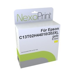 NexoPrint Tintenpatrone gelb f&#252;r Epson 202 XL 