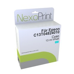 NexoPrint Tintenpatrone cyan f&#252;r Epson C13T04824010 