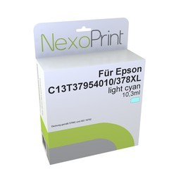 NexoPrint Tintenpatrone light Cyan f&#252;r Epson 378 XL 