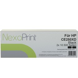 NexoPrint Tonerkartusche Schwarz Gross Doppelpack f&#252;r HP  504X / CF250XD 