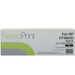 NexoPrint Tonerkartusche schwarz Doppelpack f&#252;r HP 312X / CF380XD 