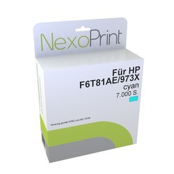 NexoPrint Tintenpatrone cyan f&#252;r HP 973X 