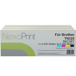 NexoPrint f&#252;r Brother TN325 Spar Set (BK,C,M,Y) 