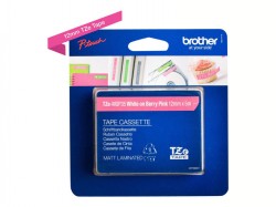 Brother Brother TZ-MQP35 Schriftband wei&#223; auf pink 12mm x 5m, laminiert <span class="itemid">TZe-MQP35</span>